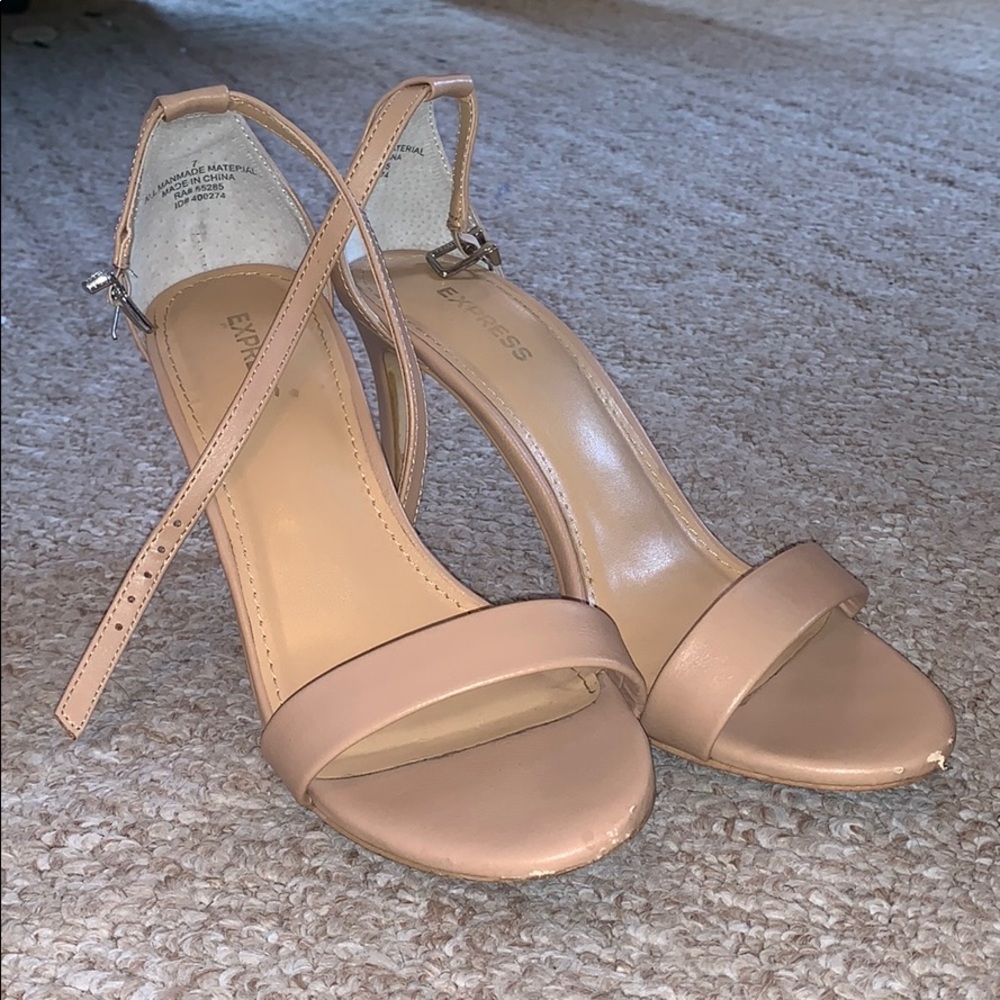 Nude express heels